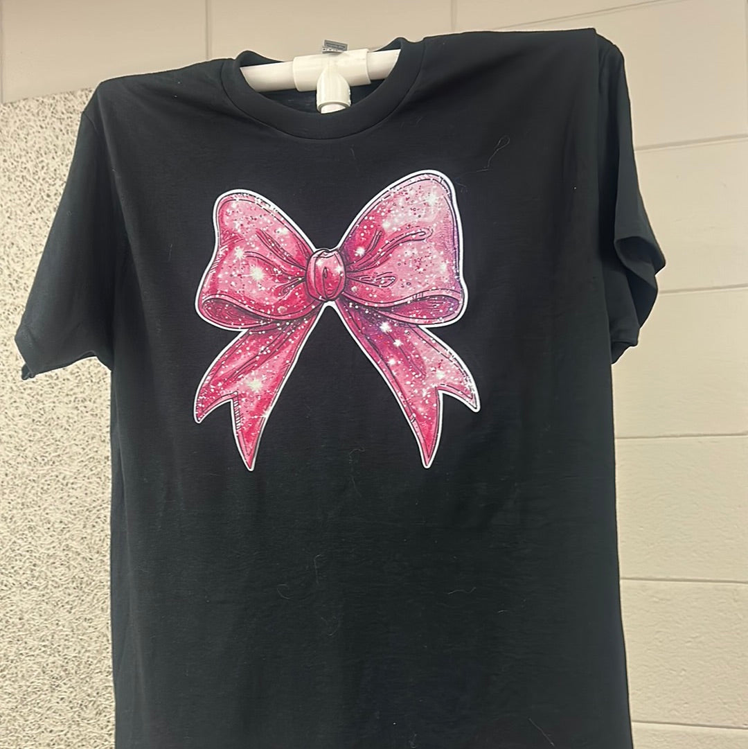 Glitter Bow Tshirt