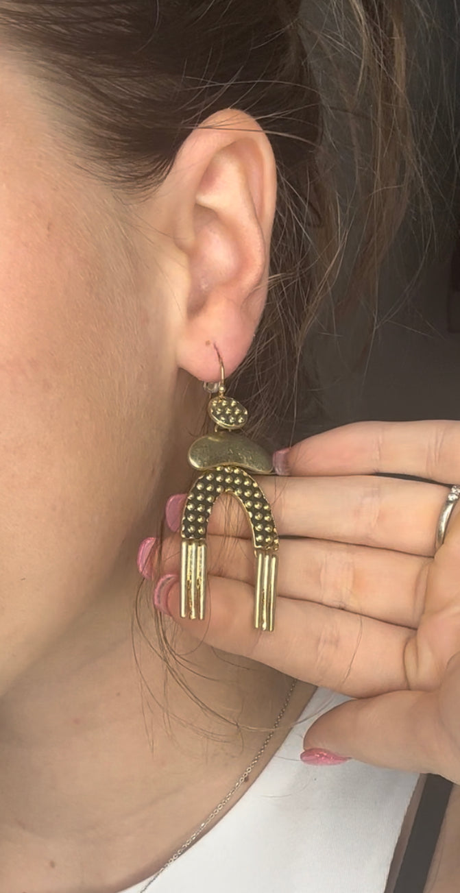 Rustic Rainbow Earrings