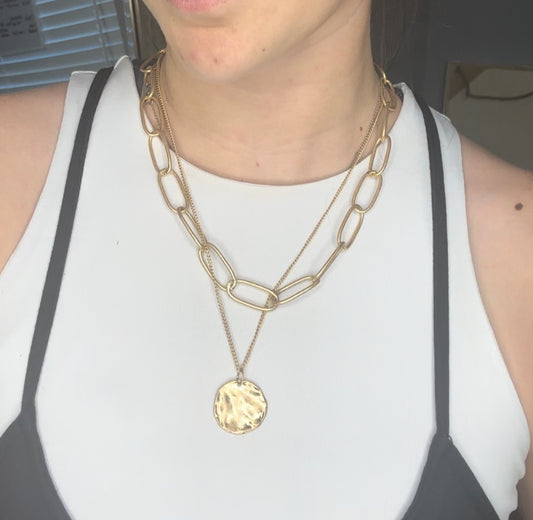 Layered Coin Necklace