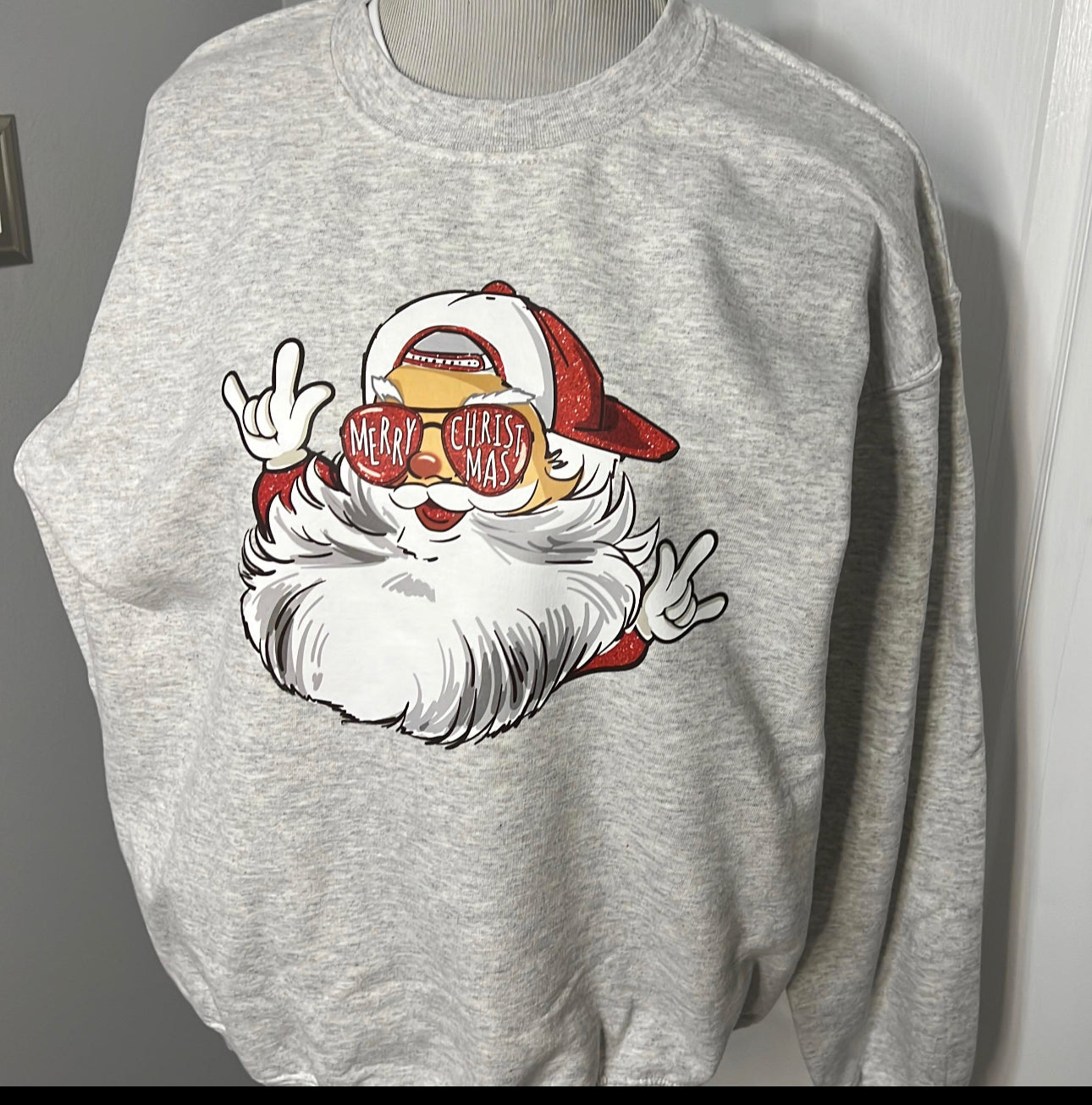 Glitter Santa Sweatshirt