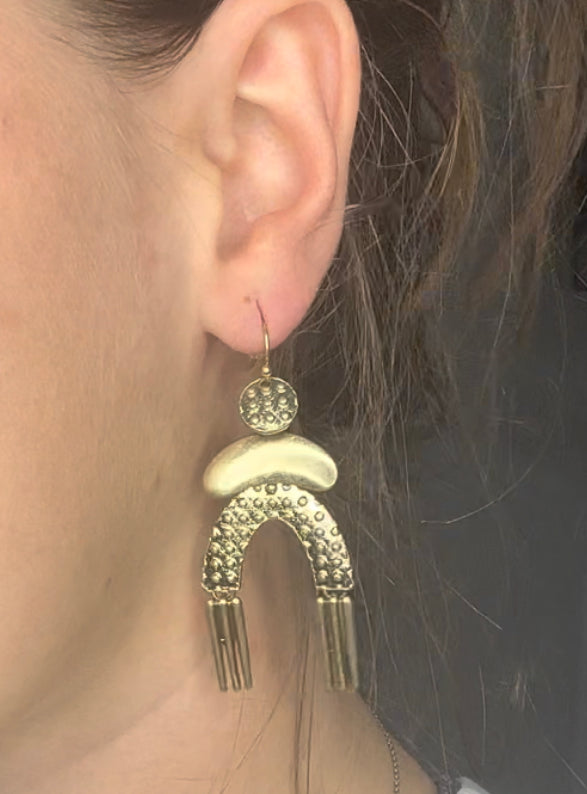 Rustic Rainbow Earrings