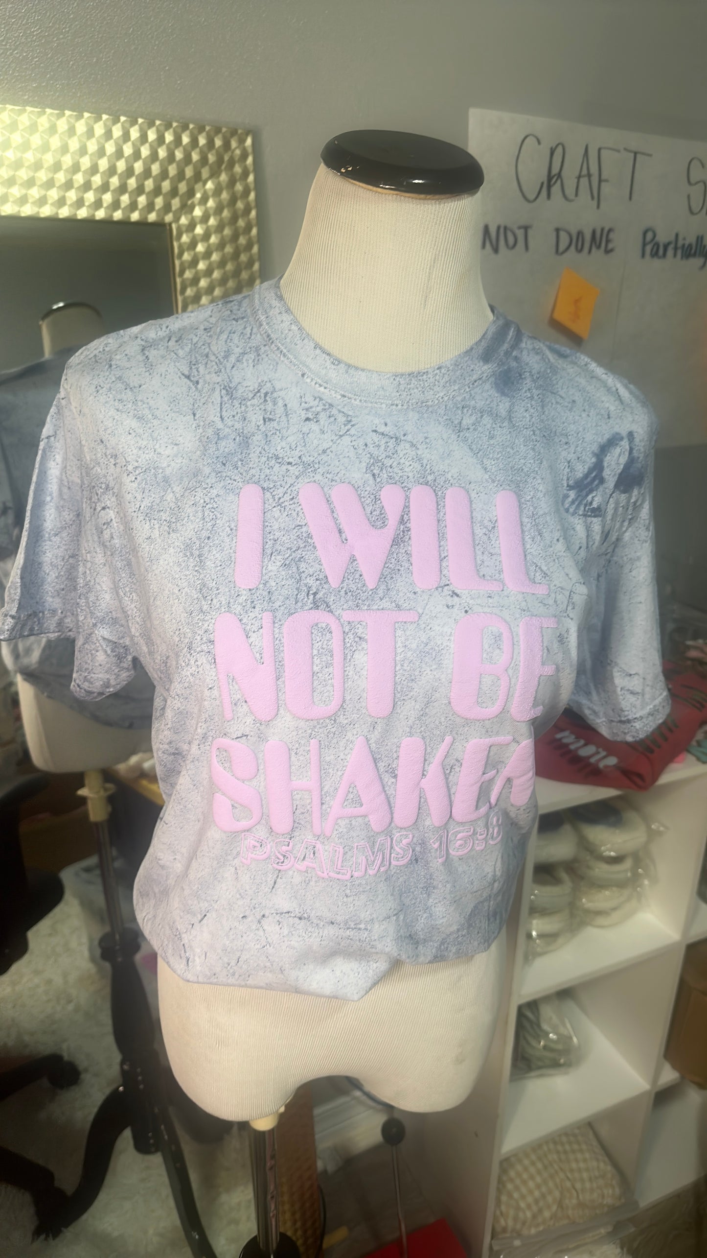 I Will Not Be Shaken Comfort Color Tee