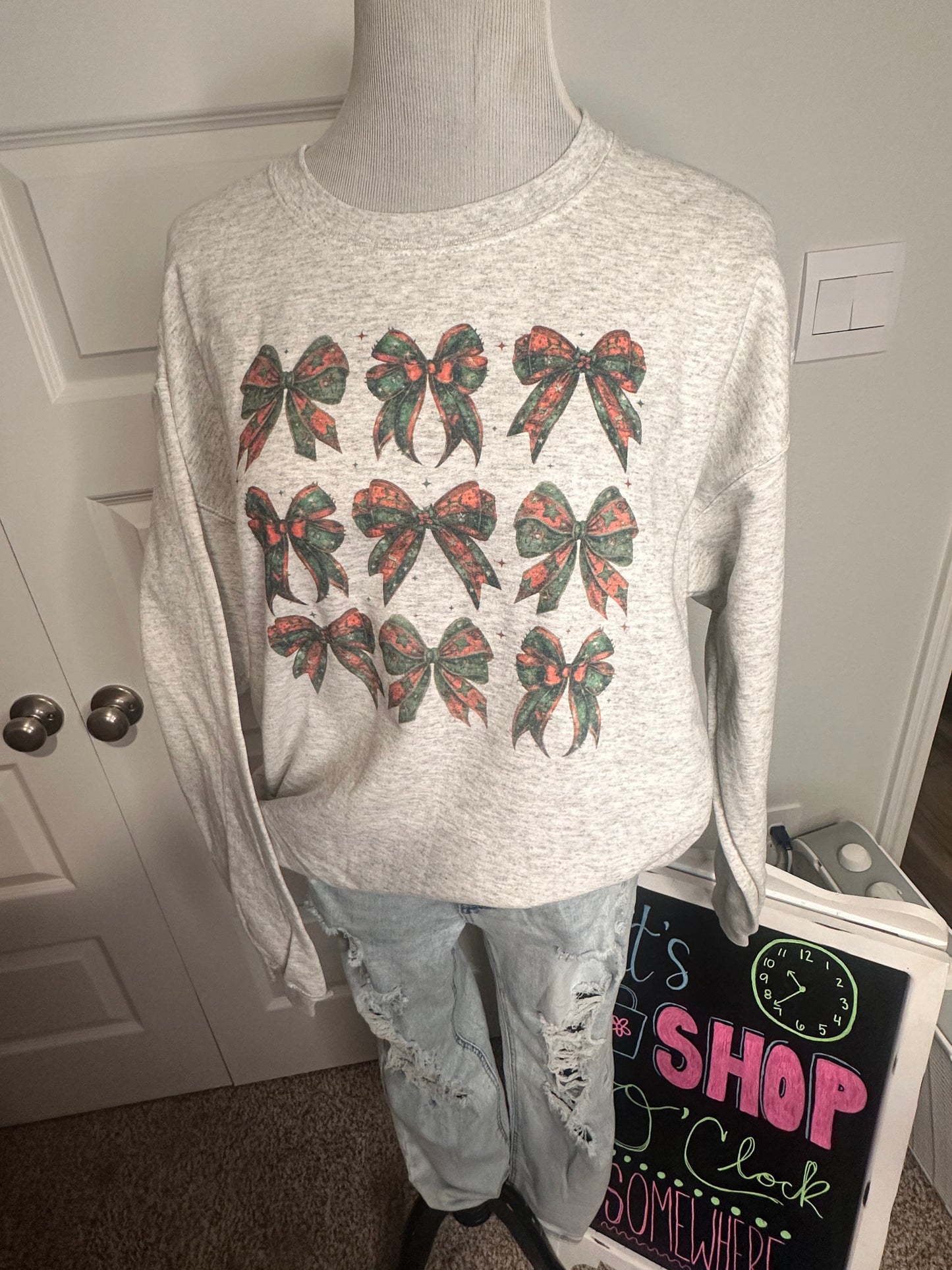 Christmas Bows Sweatshirt