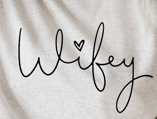 Cursive Wifey